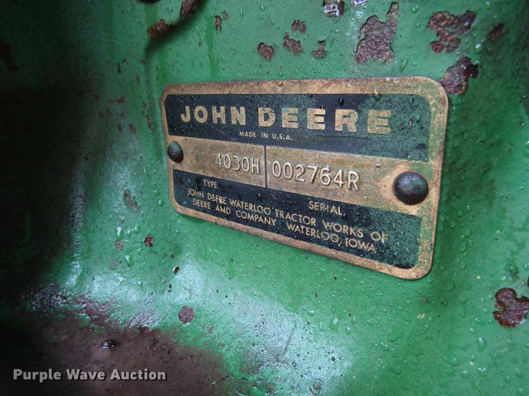 image for item EU9653 John Deere 4030H tractor