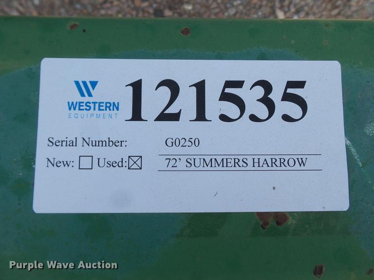 image for item FS9535 Summers spring tooth harrow