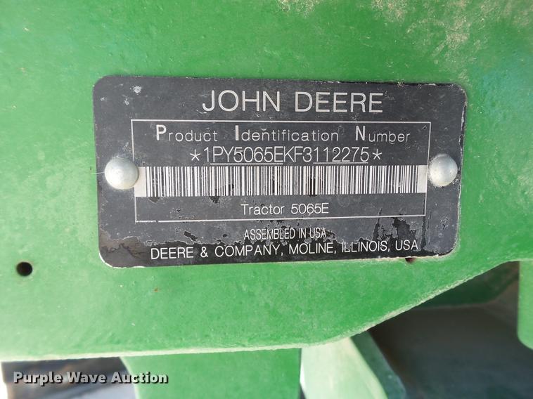 image for item FS9545 2015 John Deere 5065E tractor