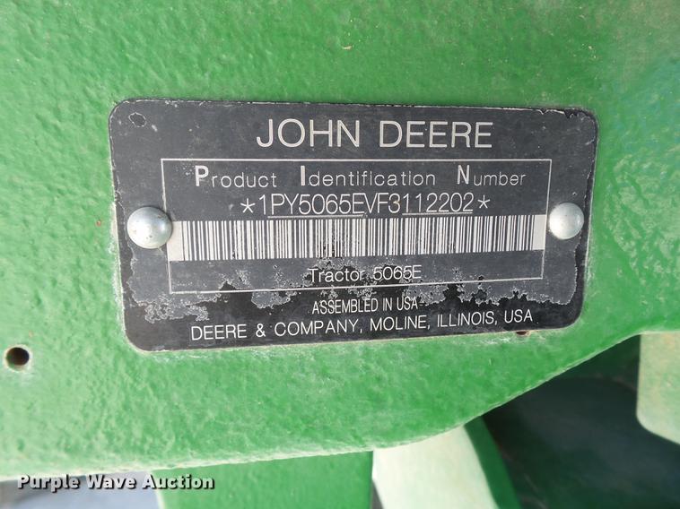 image for item FS9546 2015 John Deere 5065E tractor
