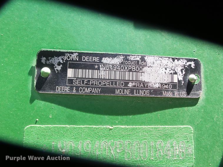 image for item FS9549 2012 John Deere 4940 sprayer