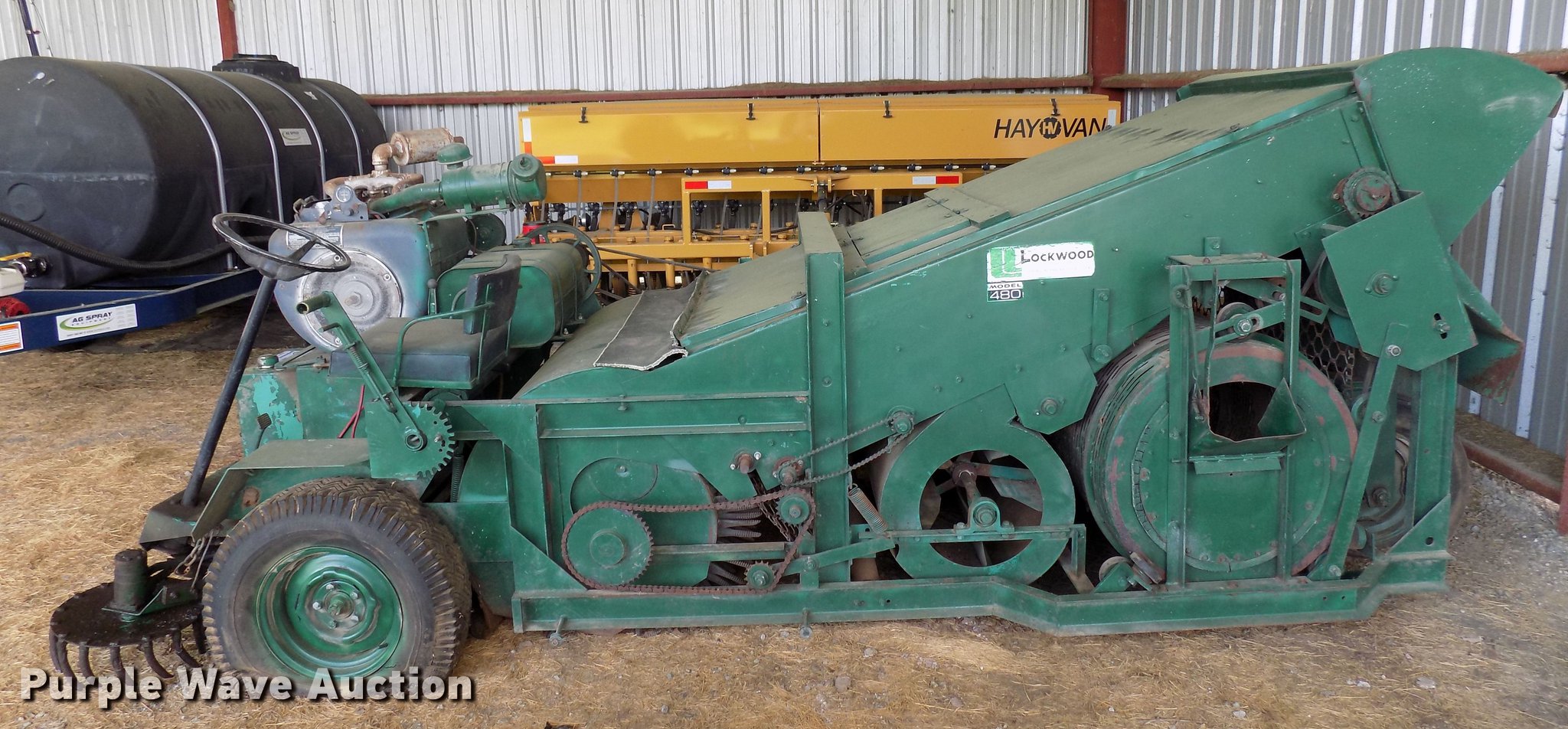 Lockwood 480 pecan harvester in Haworth, OK Item DB9625 sold Purple