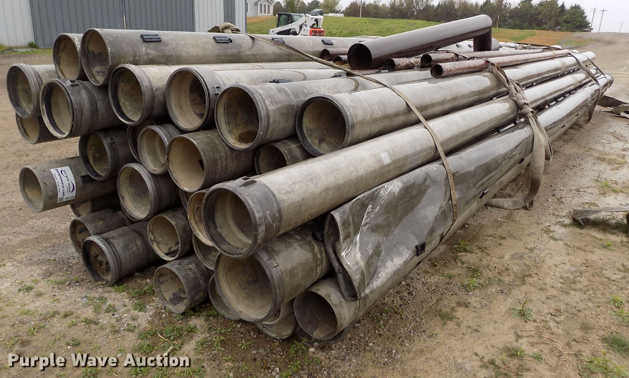 Approximately 38 aluminum irrigation pipes in Scandia, KS Item DE1199