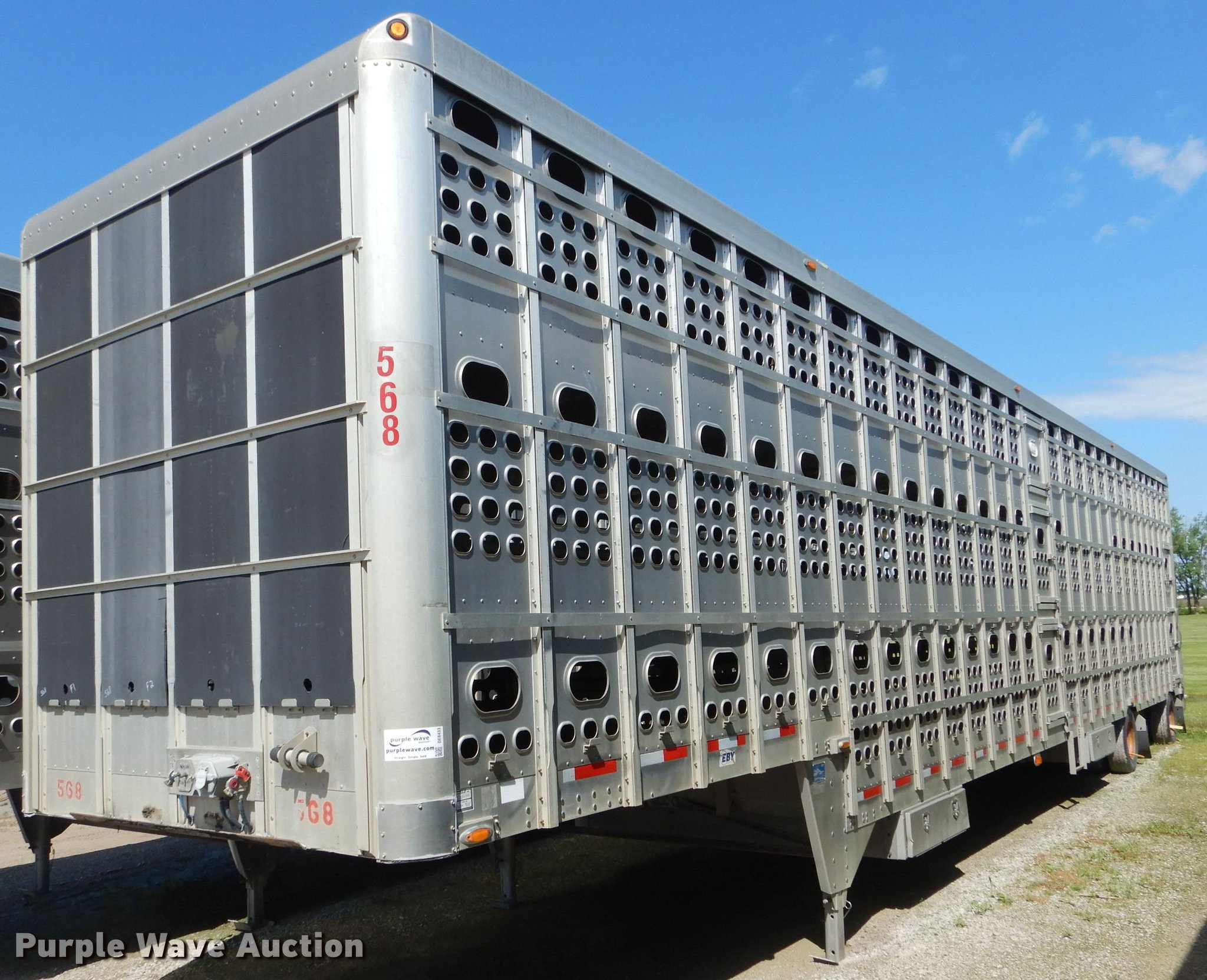 2008 Eby livestock trailer in Bloomfield, IA Item DE8433 sold