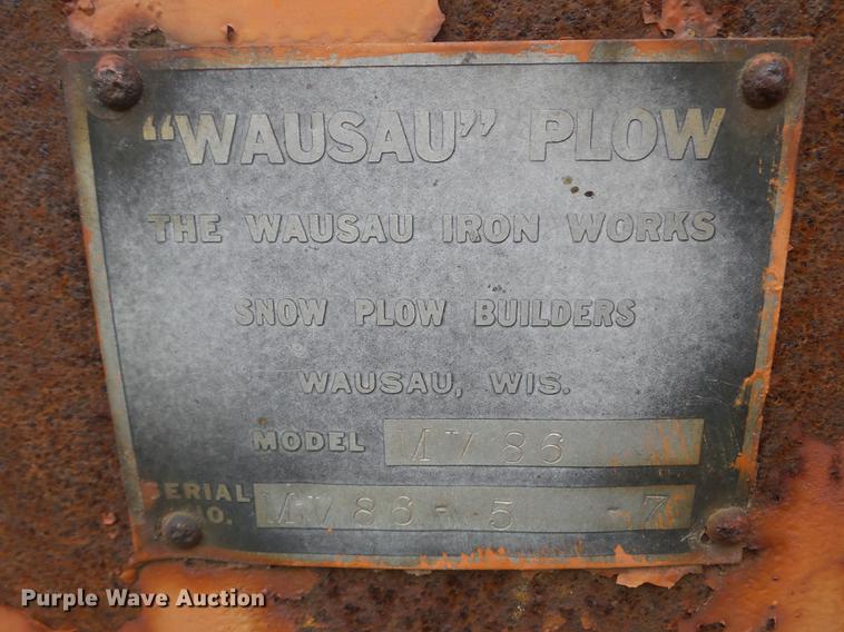 image for item DC4581 Wausau M786 v-plow