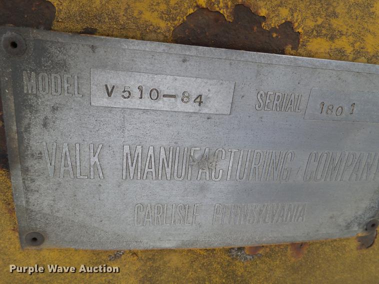 image for item DC4582 Valk V510-84 snow plow