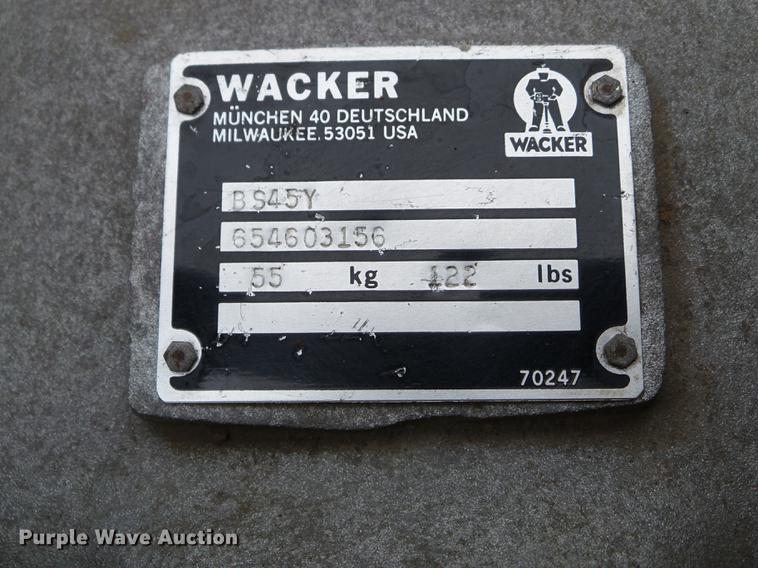 image for item DC4586 Wacker plate compactor