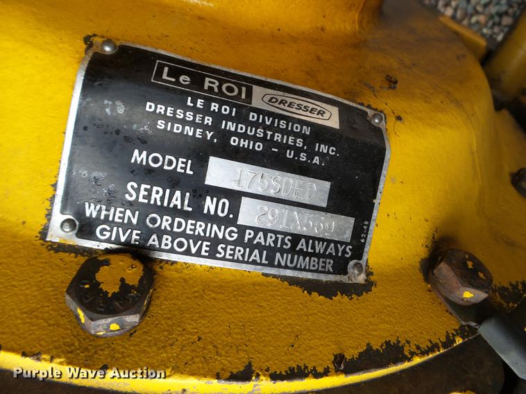 image for item DC4594 Leroi 175SDED air compressor