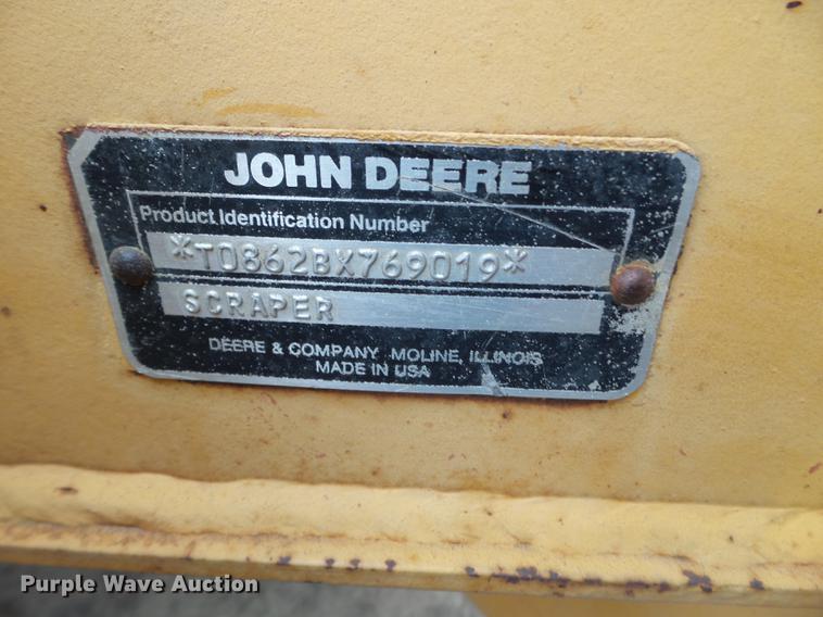 image for item DC4598 1990 John Deere 862B elevating scraper