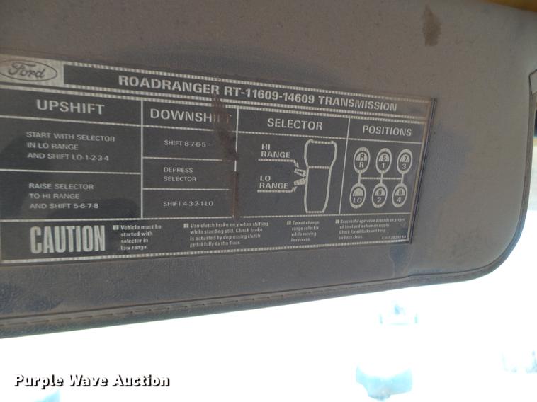 image for item DC4599 1988 Ford L9000 dump truck