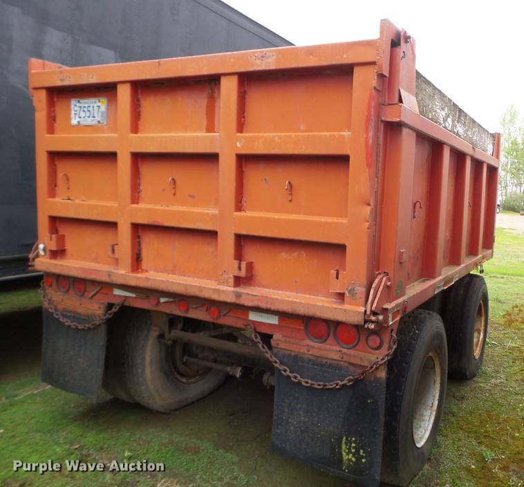 image for item DC4606 1969 end dump pup trailer