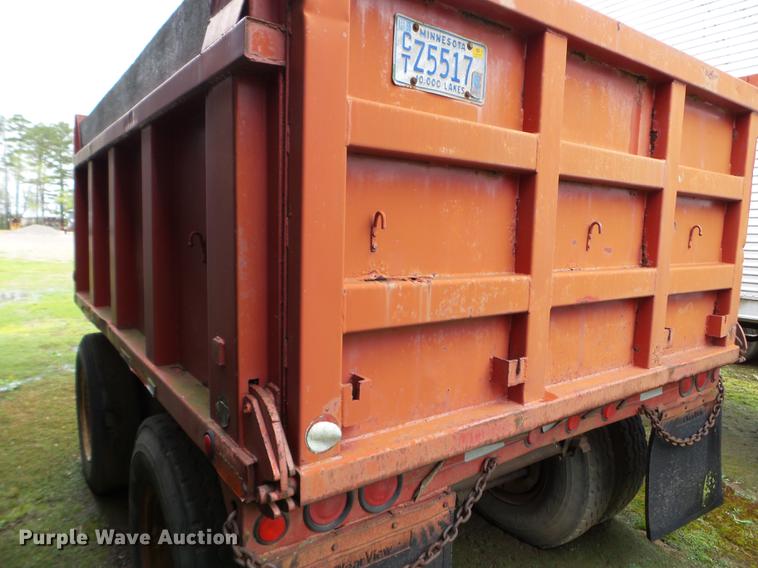 image for item DC4606 1969 end dump pup trailer