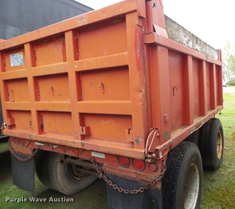 image for item DC4606 1969 end dump pup trailer