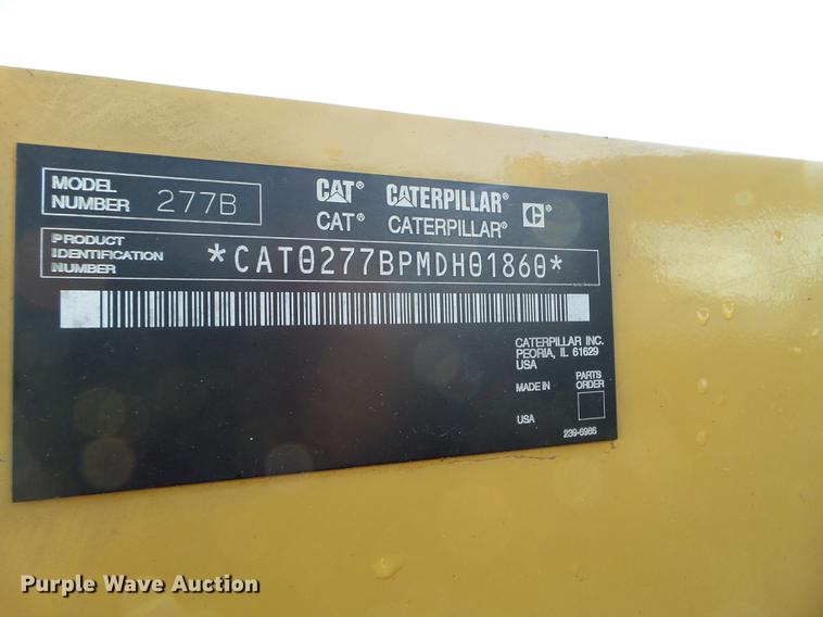 image for item DC4612 2005 Caterpillar 277B skid steer