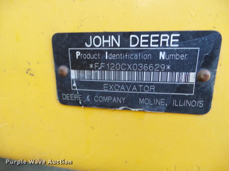 image for item DC4615 2008 John Deere 120C excavator