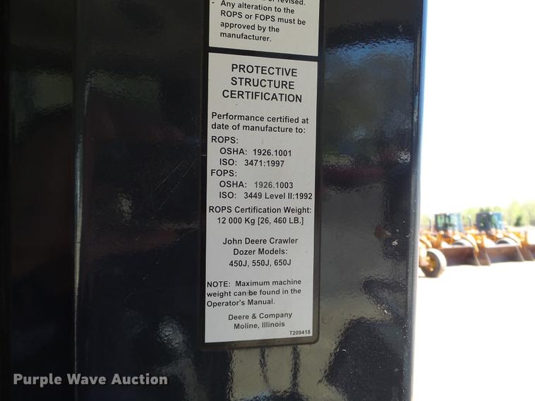 image for item DC4618 2006 John Deere 650J LGP dozer