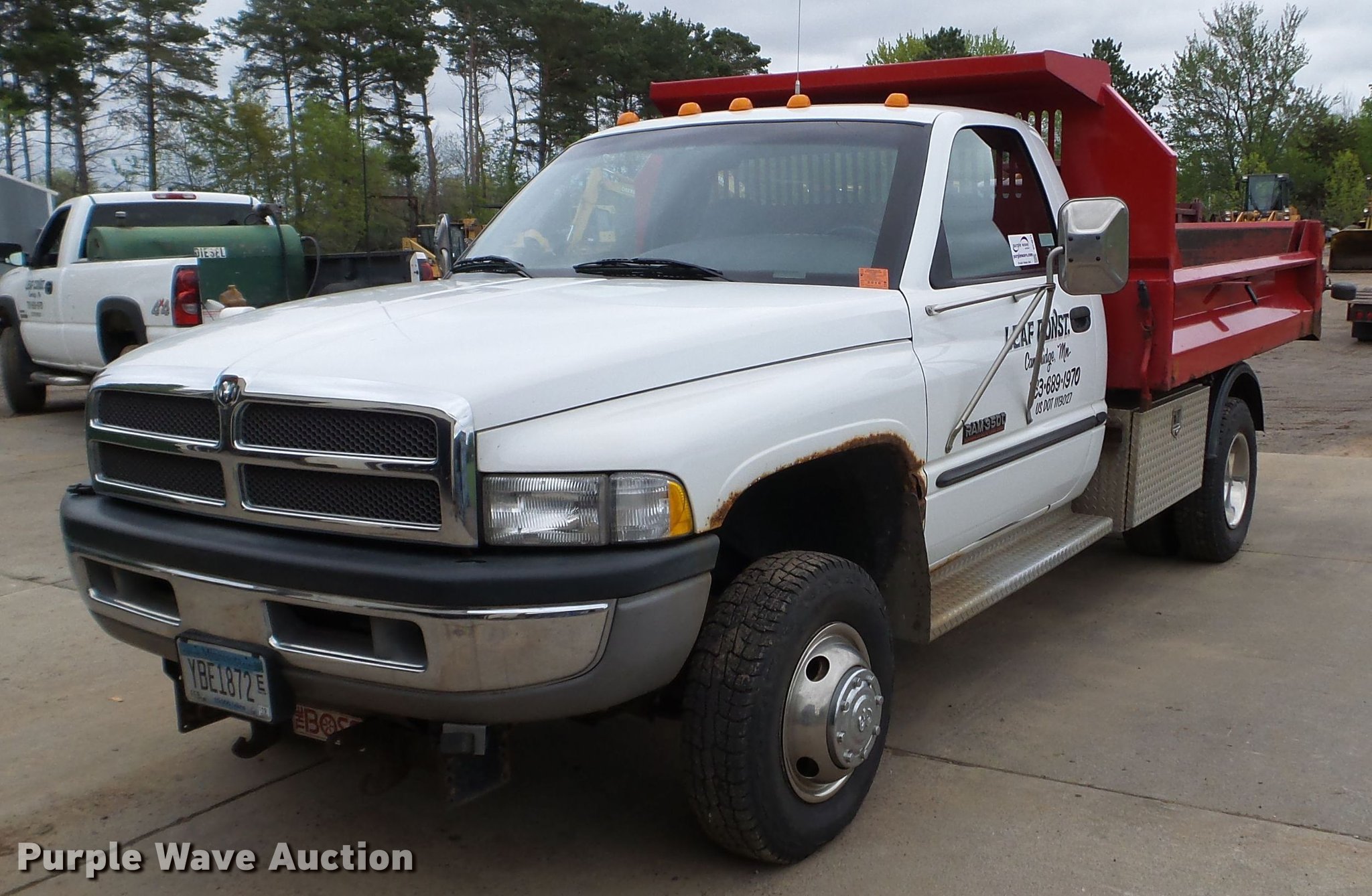 1998 Dodge Ram 3500 dump bed pickup truck in Cambridge, MN Item