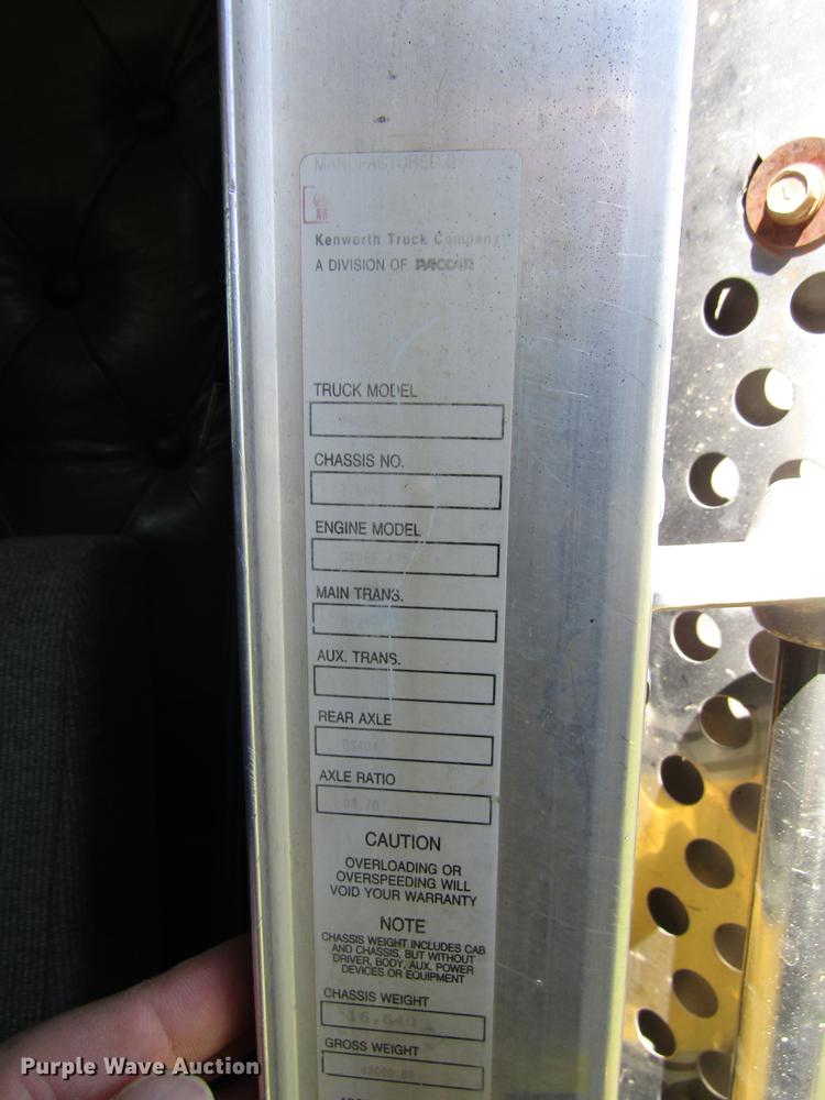 image for item DB4939 1998 Kenworth W900 semi truck