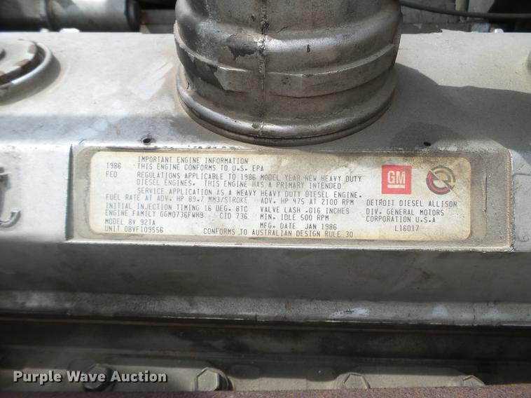 image for item DC4558 1980 GMC Bison semi truck