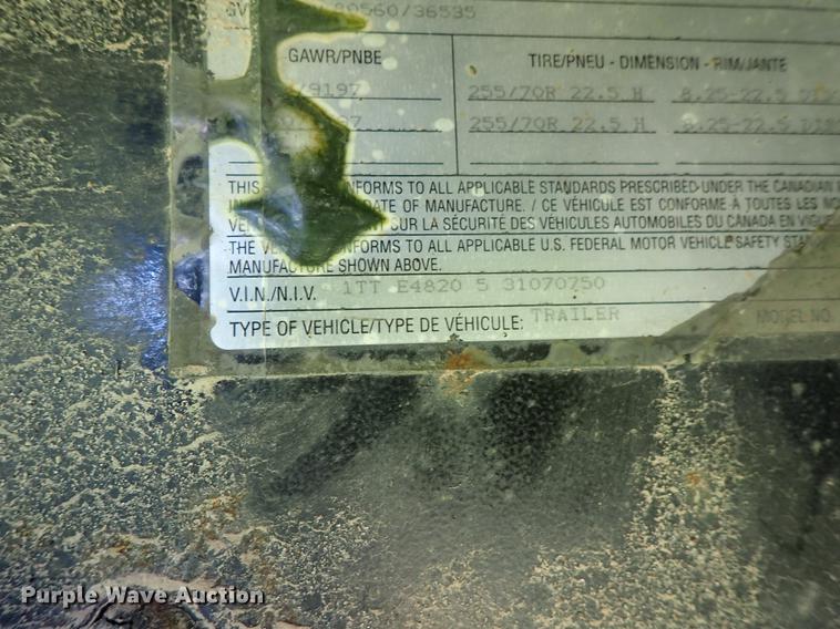 image for item DE5375 2003 Transcraft drop deck trailer