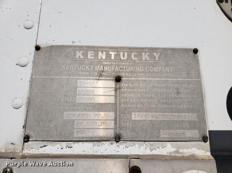 image for item DF2474 1994 Kentucky toy hauler trailer