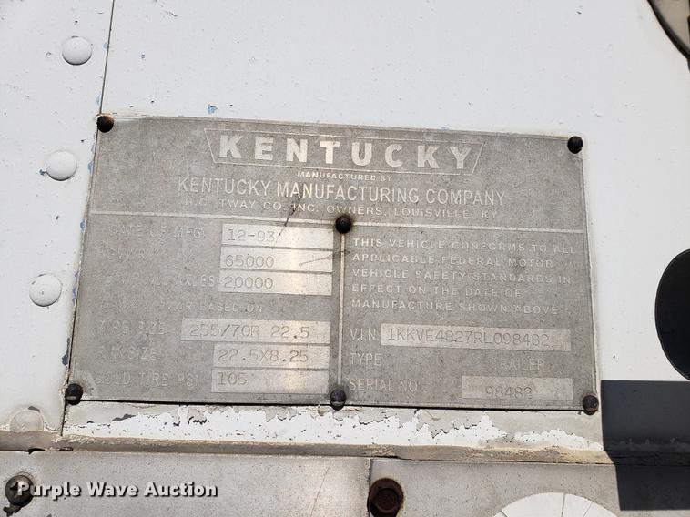 image for item DF2474 1994 Kentucky toy hauler trailer