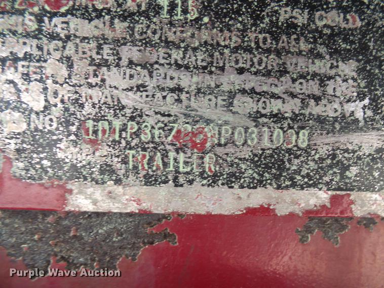 image for item DF7329 1992 Dorsey drop deck trailer