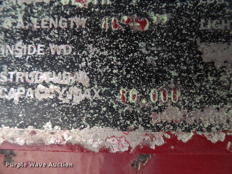 image for item DF7329 1992 Dorsey drop deck trailer