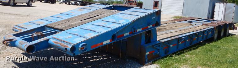 image for item ED9250 1972 Load Craft lowboy equipment trailer