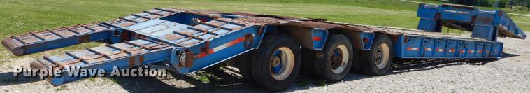 image for item ED9250 1972 Load Craft lowboy equipment trailer