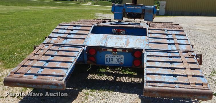 image for item ED9250 1972 Load Craft lowboy equipment trailer