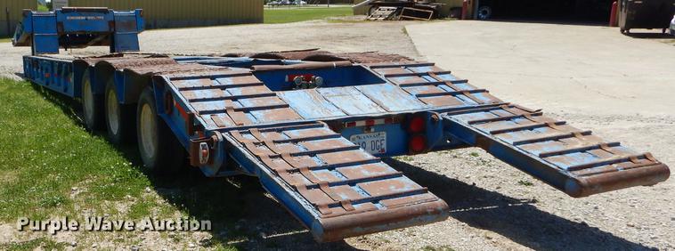 image for item ED9250 1972 Load Craft lowboy equipment trailer