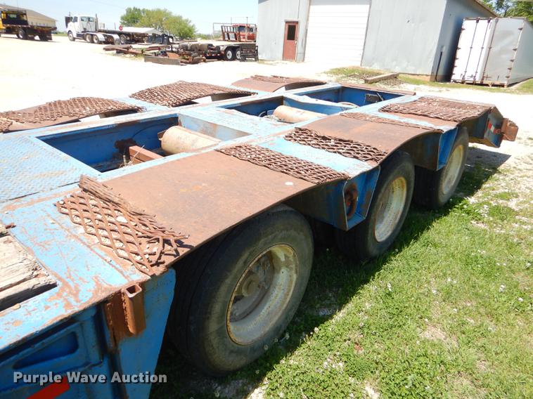 image for item ED9250 1972 Load Craft lowboy equipment trailer