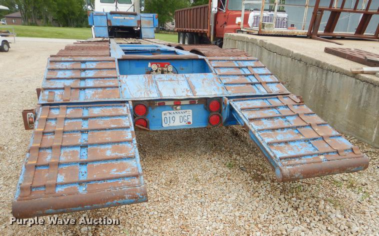 image for item ED9250 1972 Load Craft lowboy equipment trailer