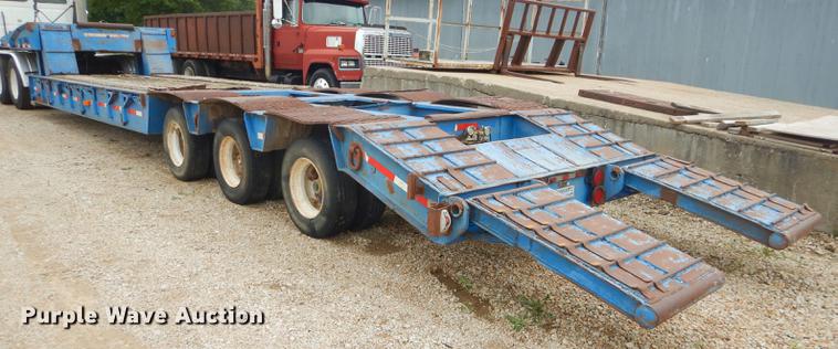 image for item ED9250 1972 Load Craft lowboy equipment trailer
