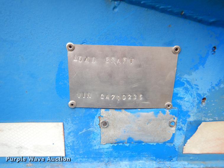 image for item ED9250 1972 Load Craft lowboy equipment trailer