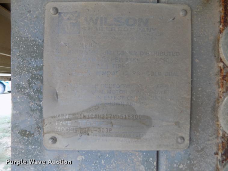 image for item FG9450 1996 Wilson PSAL-303P livestock trailer