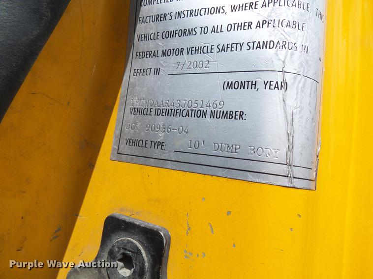 image for item DB2176 2003 International 7400 dump truck