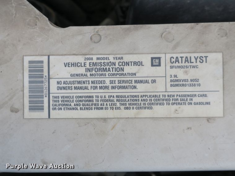 image for item DB8750 2008 Chevrolet Impala Police