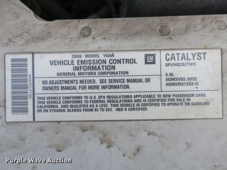 image for item DB8751 2008 Chevrolet Impala Police