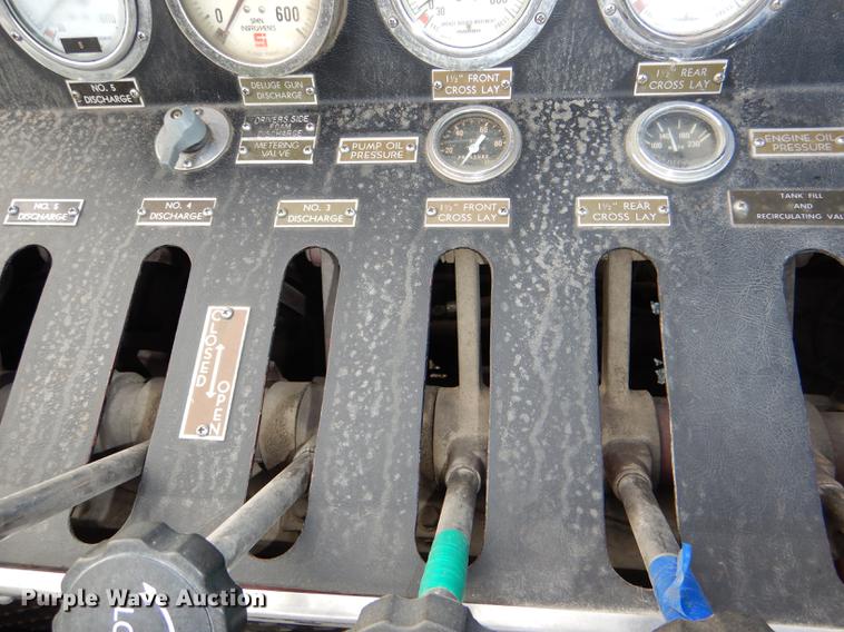 image for item DE0007 1976 Pierce Hendrickson FTCO-2070 fire truck