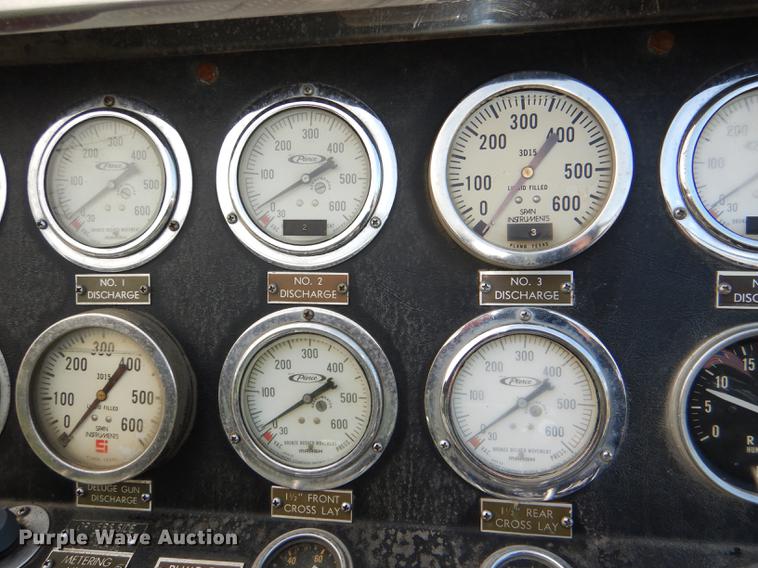 image for item DE0007 1976 Pierce Hendrickson FTCO-2070 fire truck