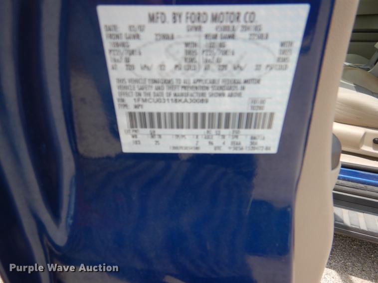 image for item DE3568 2008 Ford Escape SUV