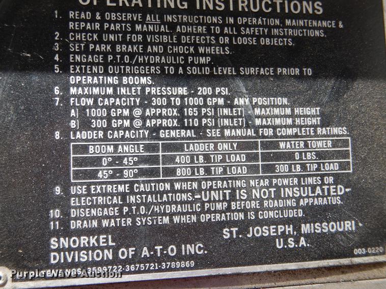 image for item DE8449 1978 American Lafrance ladder fire truck