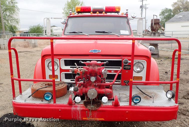 image for item DF1137 1970 Chevrolet C60 fire truck