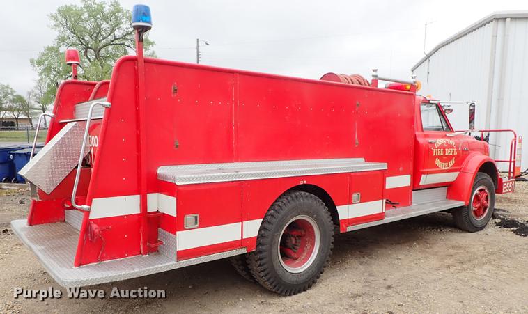 image for item DF1137 1970 Chevrolet C60 fire truck