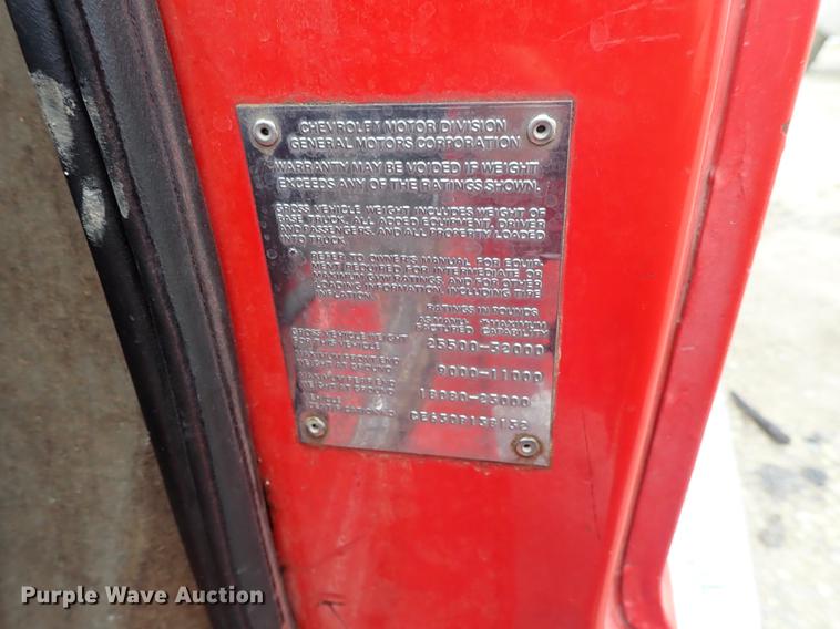 image for item DF1137 1970 Chevrolet C60 fire truck