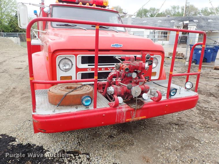 image for item DF1137 1970 Chevrolet C60 fire truck