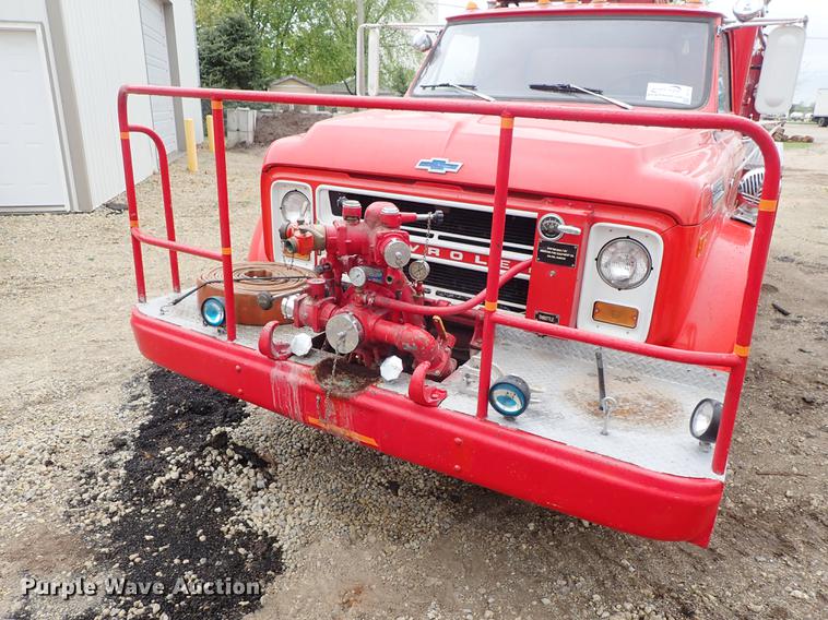 image for item DF1137 1970 Chevrolet C60 fire truck