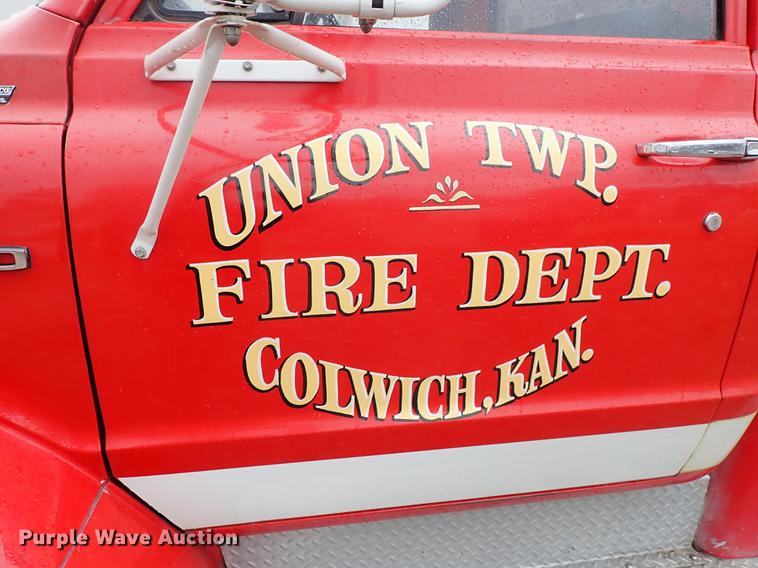 image for item DF1137 1970 Chevrolet C60 fire truck
